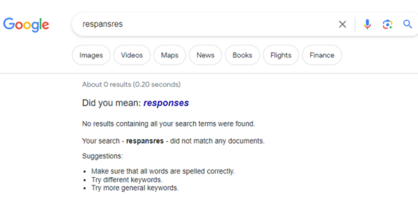 Respanres Google Search Result 19th August 2023