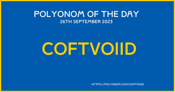 Coftvoiid Polyonom Of The Day 17th September 2023 Image