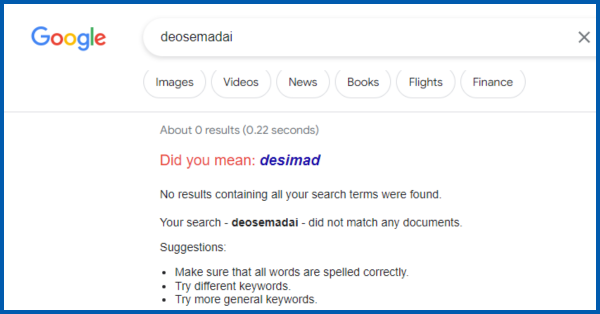 Deosemadai Google Search Reuslt 25th October 2023 Image