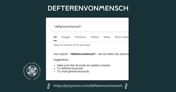 Defterenvonmensch Polyonom Research Result 28 June 2025 Image